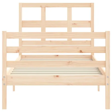 Cadre de lit sans matelas 90x200 cm bois massif