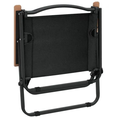 Chaises de camping lot de 2 Noir 54x43x59 cm Tissu Oxford