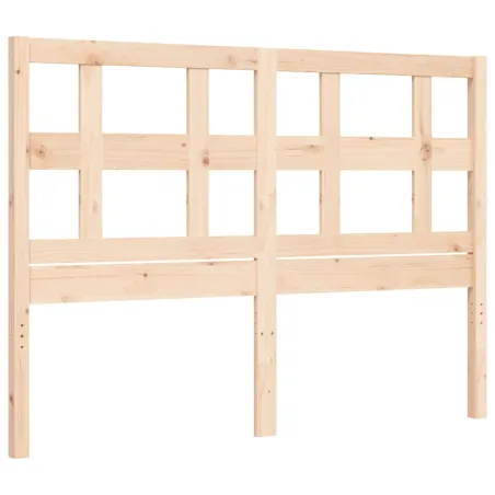 Cadre de lit sans matelas 120x200 cm bois massif