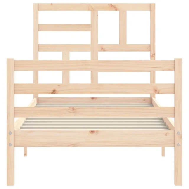 Cadre de lit sans matelas bois massif