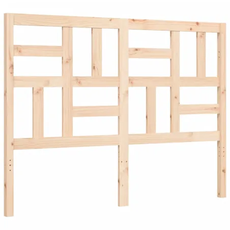 Cadre de lit sans matelas 140x190 cm bois massif