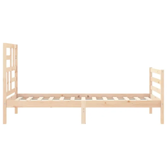 Cadre de lit sans matelas 90x200 cm bois massif