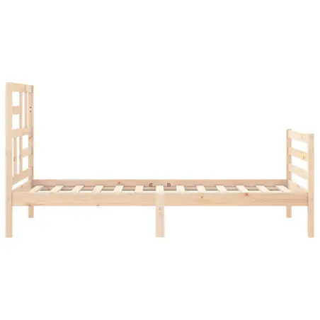 Cadre de lit sans matelas 90x200 cm bois massif
