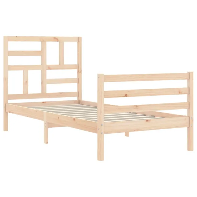 Cadre de lit sans matelas 100x200 cm bois massif