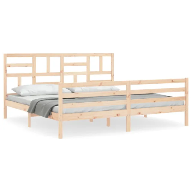 Cadre de lit sans matelas bois massif