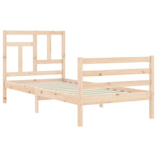 Cadre de lit sans matelas bois massif