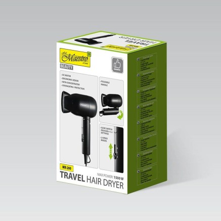 Sèche-cheveux Feel Maestro MR-200 Noir 1500 W 2