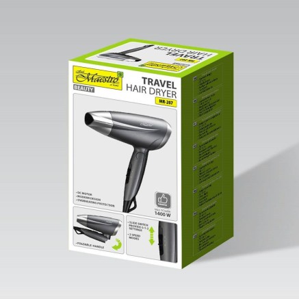 Föhn Feel Maestro MR-207 Graphit Silberfarben 1400 W 2