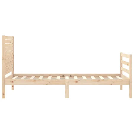 Cadre de lit sans matelas bois massif