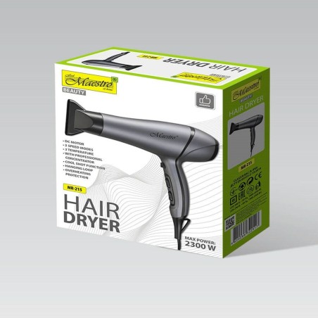 Secador de Pelo Feel Maestro MR-215 Negro Grafito 2300 W