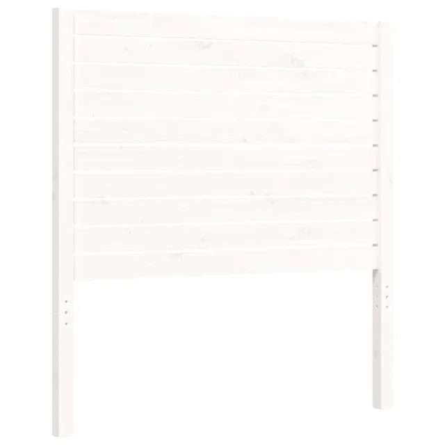 Cadre de lit sans matelas blanc bois massif