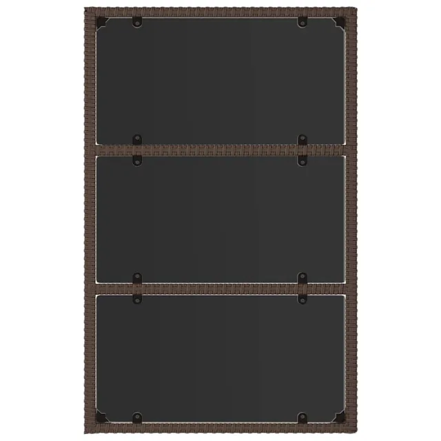 Salon de jardin 4 pcs avec coussins Marron Résine tressée