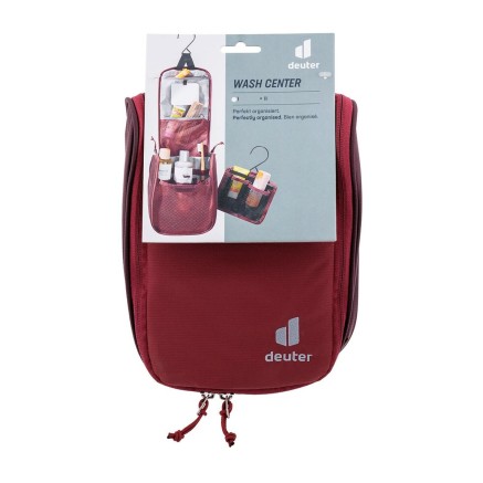 Neceser de Viaje Deuter Wash Center I Rojo Poliamida 18 x 22 x 8 cm