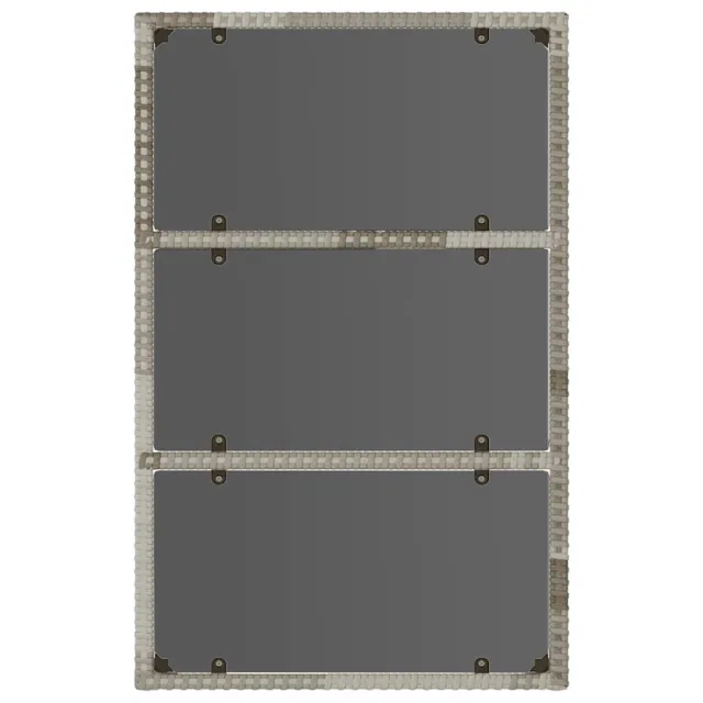 Salon de jardin 6 pcs avec coussins Gris Résine tressée