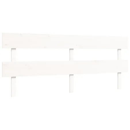 Cadre de lit sans matelas blanc 200x200 cm bois massif