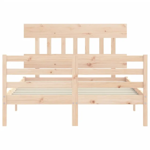 Cadre de lit sans matelas bois massif