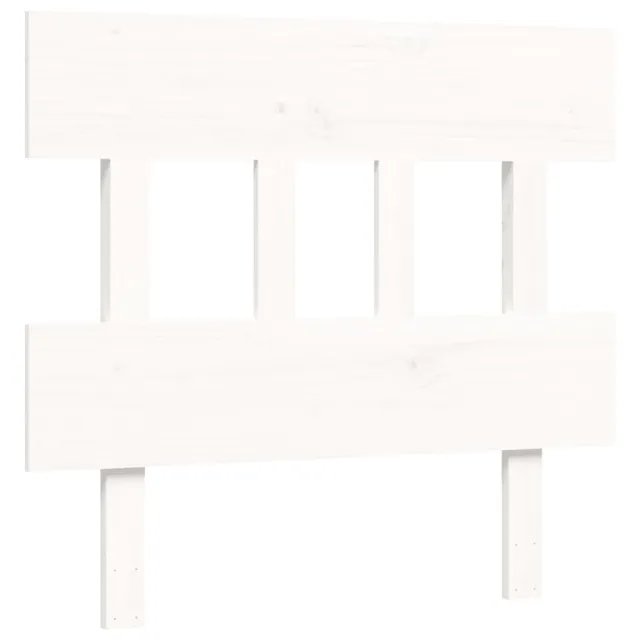 Cadre de lit sans matelas blanc 100x200 cm bois massif