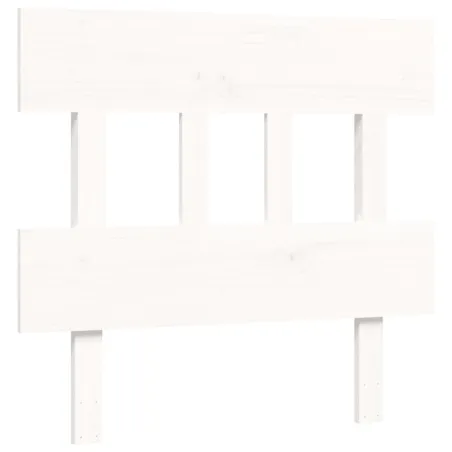 Cadre de lit sans matelas blanc 100x200 cm bois massif