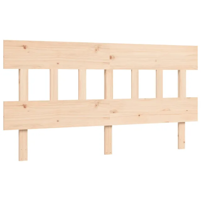 Cadre de lit sans matelas 160x200 cm bois massif
