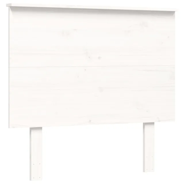 Cadre de lit sans matelas blanc 90x200 cm bois massif