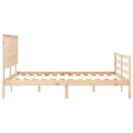 Cadre de lit sans matelas bois massif
