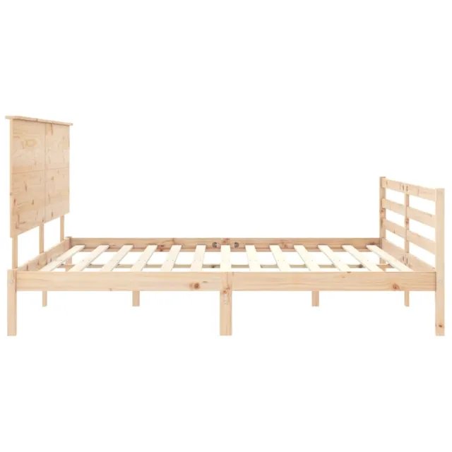 Cadre de lit sans matelas bois massif