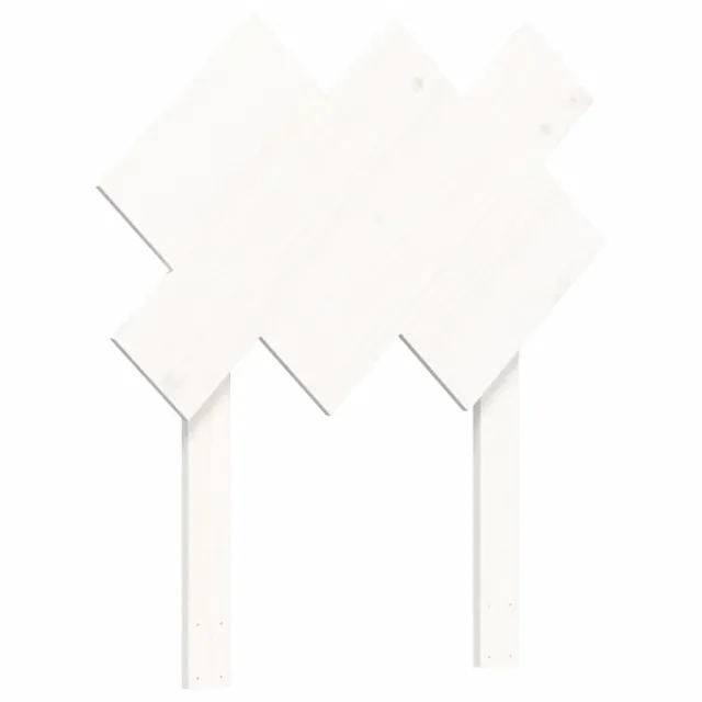 Cadre de lit sans matelas blanc bois massif