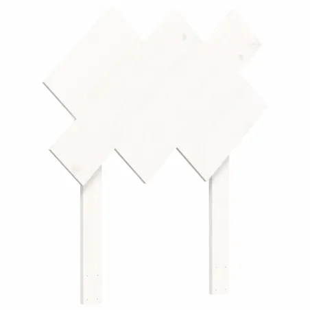 Cadre de lit sans matelas blanc bois massif