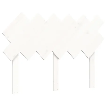 Cadre de lit sans matelas blanc bois massif