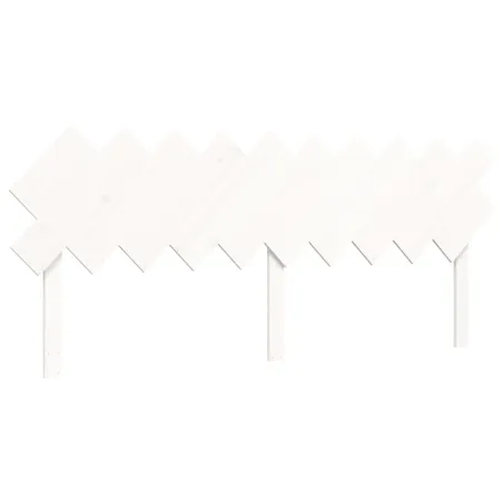 Cadre de lit sans matelas blanc 200x200 cm bois massif