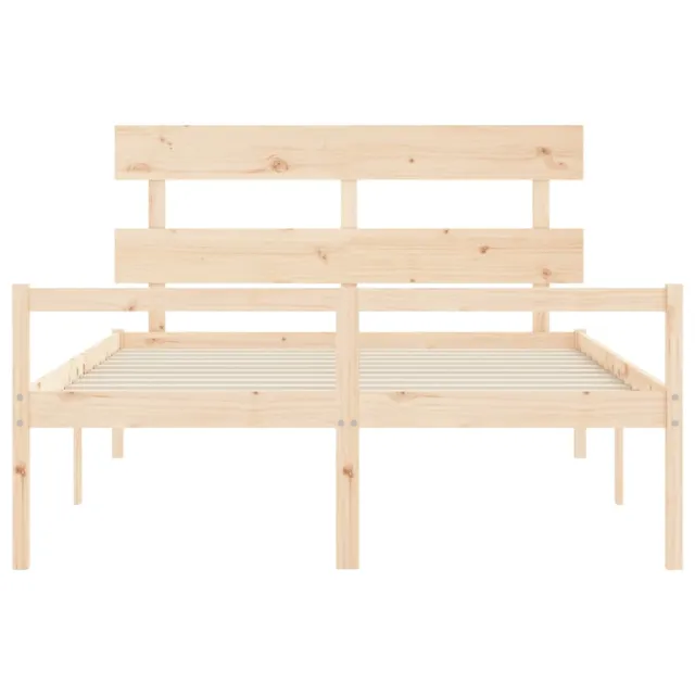 Lit pour personne âgée sans matelas 160x200 cm bois massif