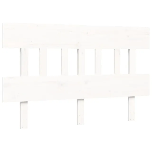 Lit pour personne âgée sans matelas blanc 120x200cm bois massif