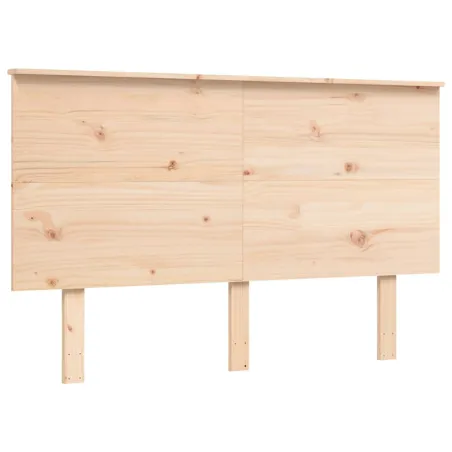 Lit pour personne âgée sans matelas 140x190 cm bois massif