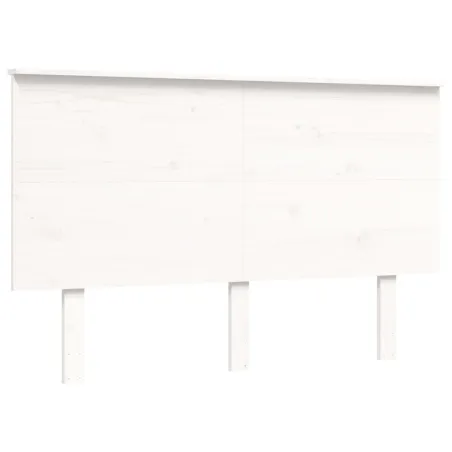 Lit pour personne âgée sans matelas blanc 120x200cm bois massif