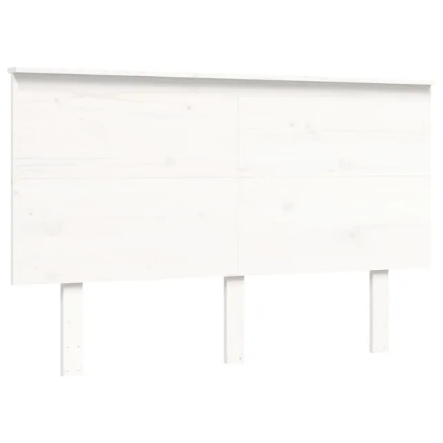 Lit pour personne âgée sans matelas blanc 140x200cm bois massif