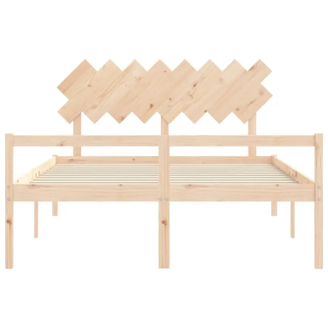 Lit pour personne âgée sans matelas 160x200 cm bois massif