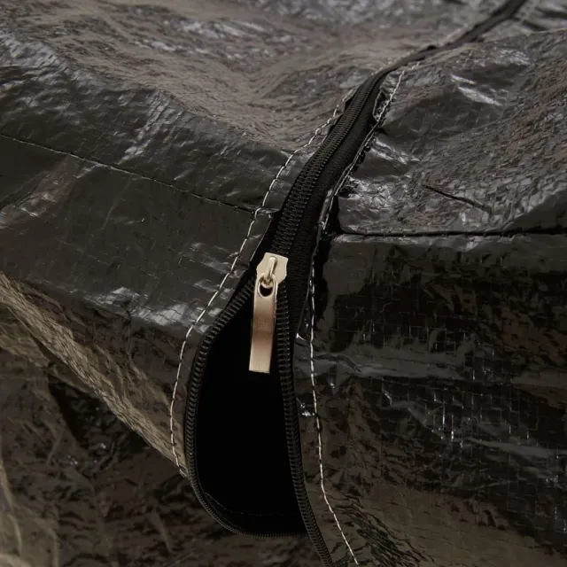 Sac de rangement pour sapin de Noël noir 135x40x55 cm PE