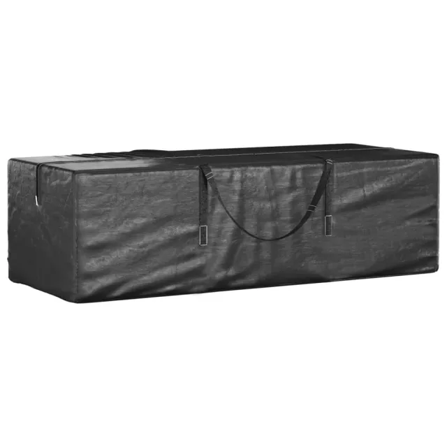 Sacs de rangement pour sapin de Noël 2 pcs noir polyéthylène
