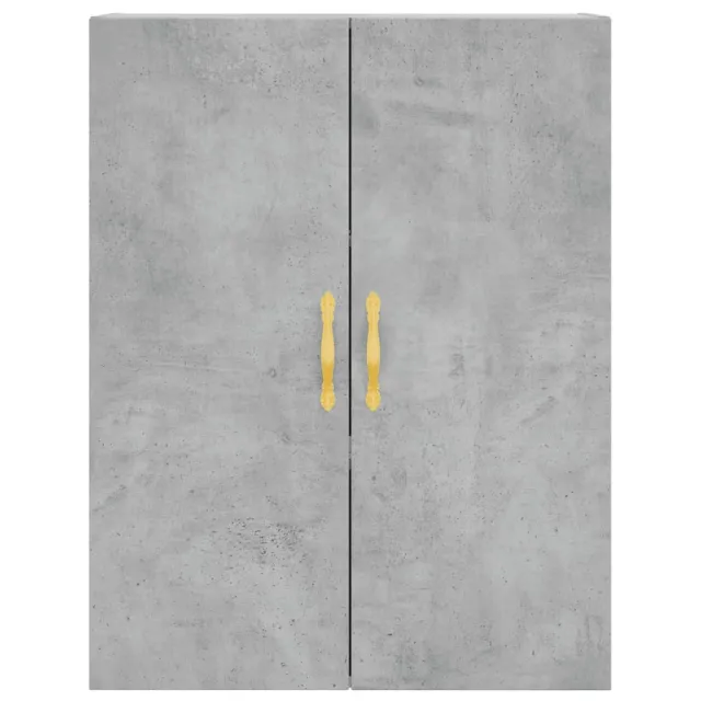 Armoires murales 2 pcs gris béton 69,5x34x90 cm