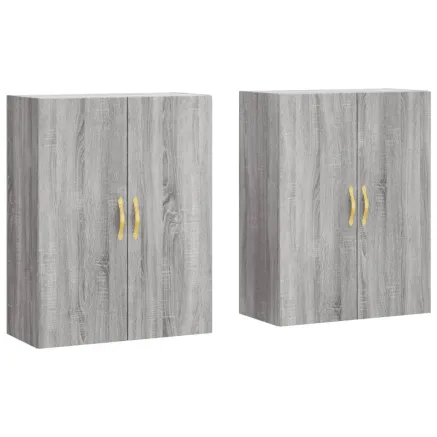 Armoires murales 2 pcs sonoma gris 69,5x34x90 cm 2
