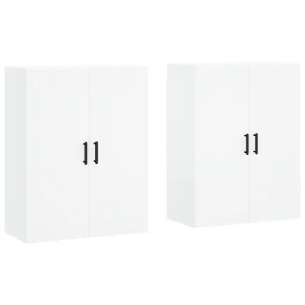 Armoires murales 2 pcs blanc 69,5x34x90 cm 2
