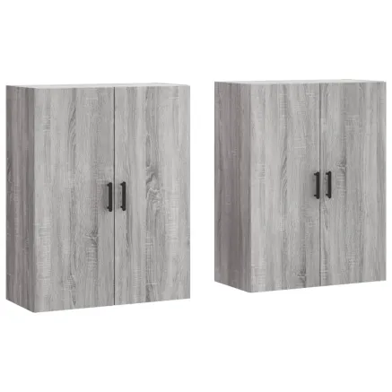 Armoires murales 2 pcs sonoma gris 69,5x34x90 cm 2