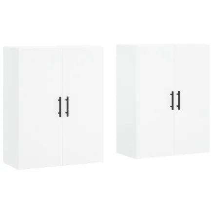 Armoires murales 2 pcs blanc 69,5x34x90 cm 2