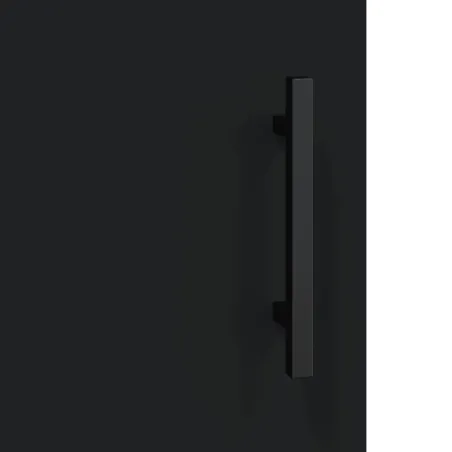 Armoires murales 2 pcs noir 69,5x34x90 cm