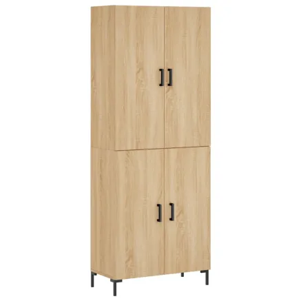 Buffet haut Chêne sonoma 69,5x34x180 cm Bois d'ingénierie 2