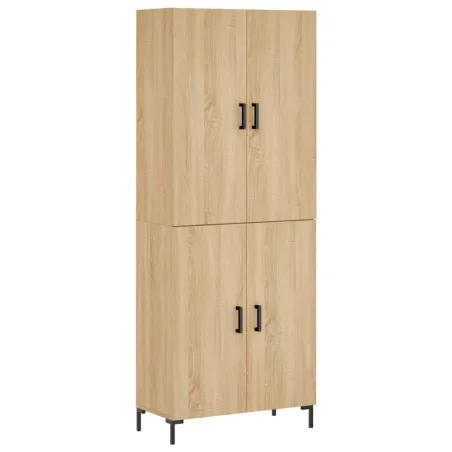 Buffet haut Chêne sonoma 69,5x34x180 cm Bois d'ingénierie