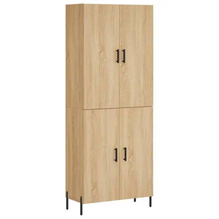 Buffet haut Chêne sonoma 69,5x34x180 cm Bois d'ingénierie 2