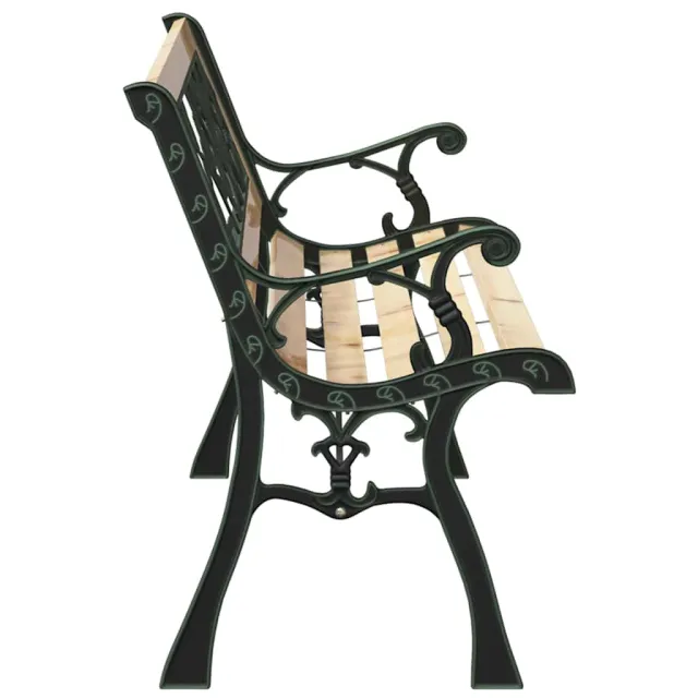 Banc de jardin avec coussin Marron 116 x 54 x 73 cm bois