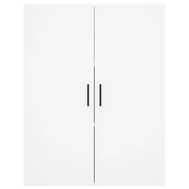 Buffet haut Blanc 69,5x34x180 cm Bois d'ingénierie