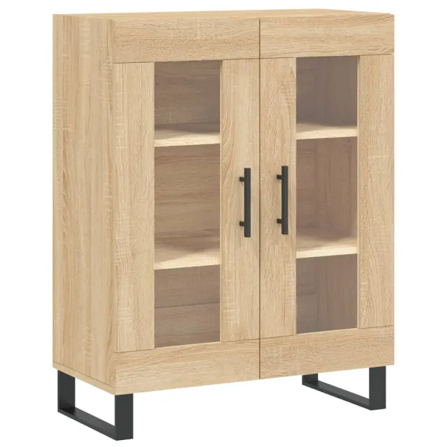 Buffet haut Chêne sonoma 69,5x34x180 cm Bois d'ingénierie
